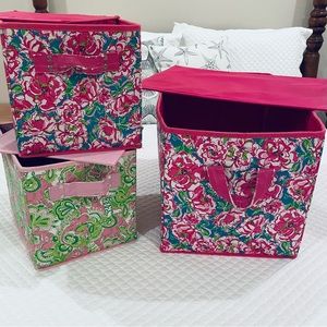 Lilly Pulitzer Collapsible Storage Bins
